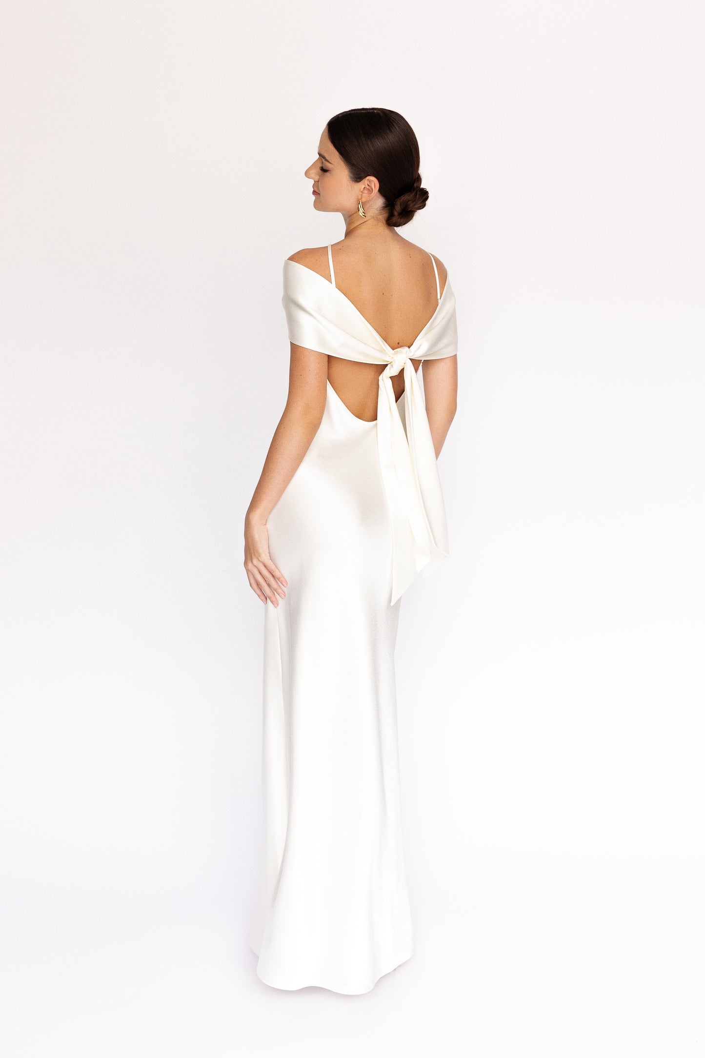 Twist Scarf Drape Maxi Dress